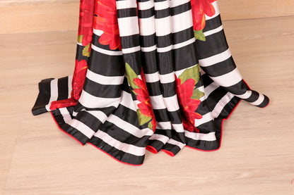 Shyamal Laal Pushpa Saree - 764