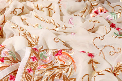 Jasmine Whisper  Parsi Gara Saree 553