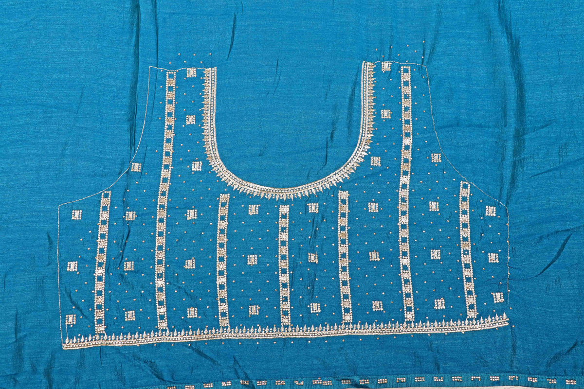 Mayur Neel Kanchan Buti Saree - 931