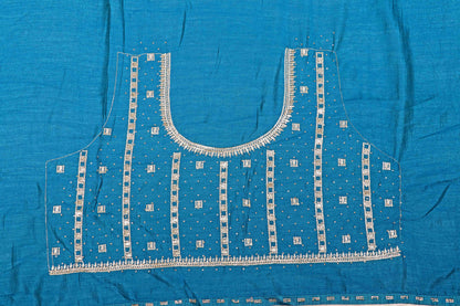 Mayur Neel Kanchan Buti Saree - 931