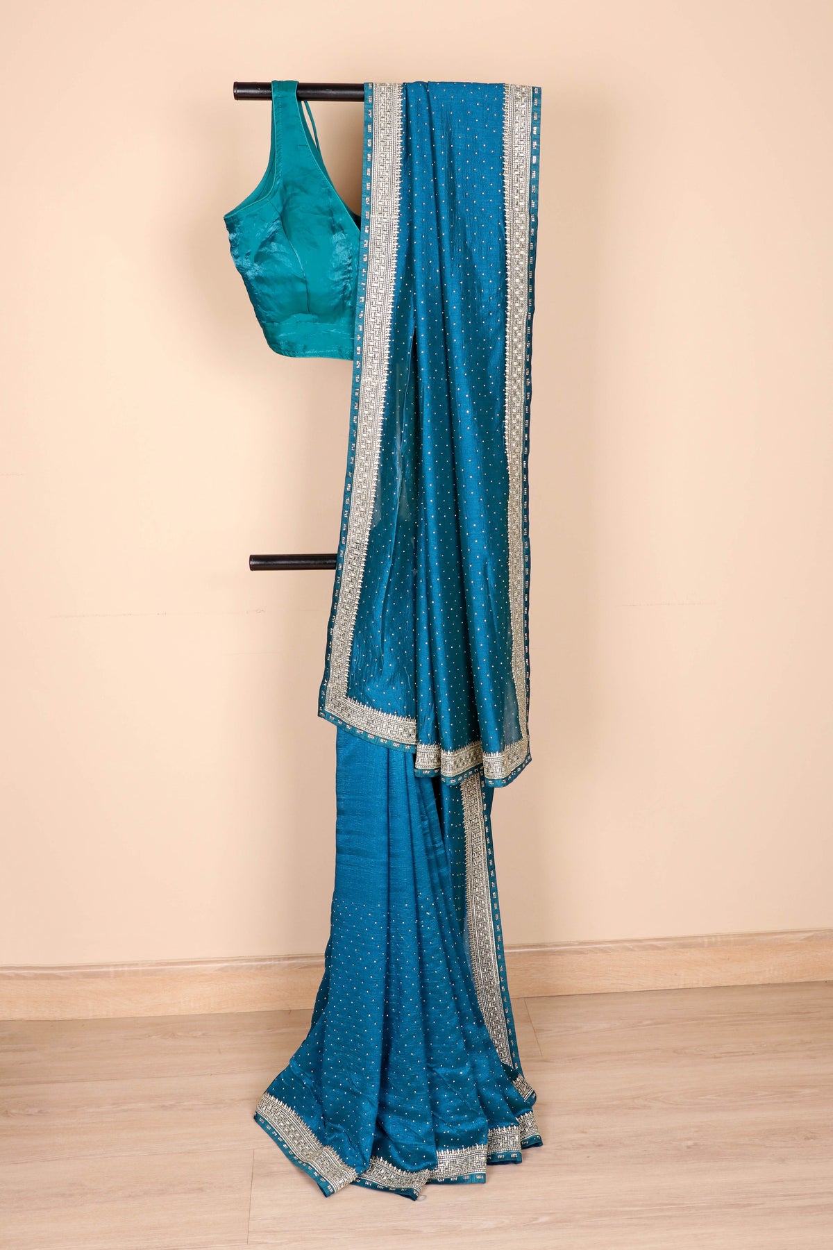 Mayur Neel Kanchan Buti Saree - 931
