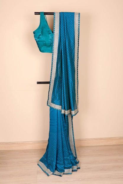 Mayur Neel Kanchan Buti Saree - 931
