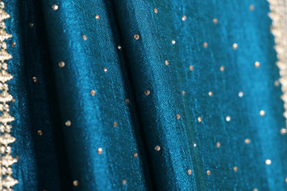 Mayur Neel Kanchan Buti Saree - 931