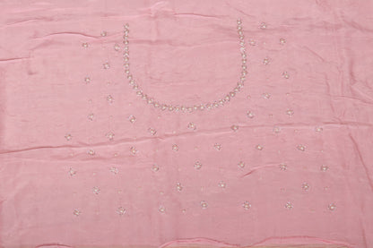 Gulaabi Moti Glass Chiffon Saree - 932