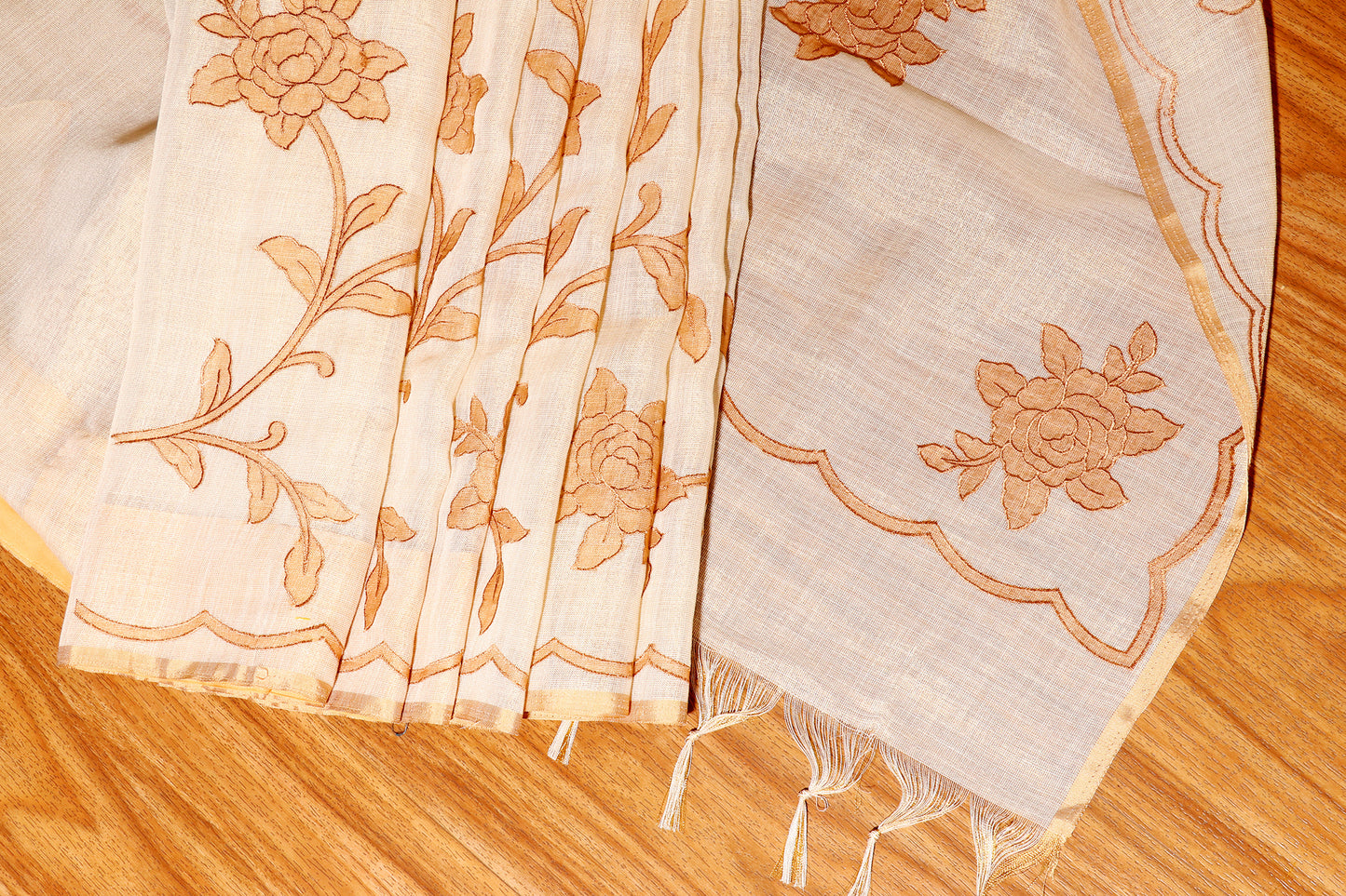 Sundarvaani Pure Linen Saree 554