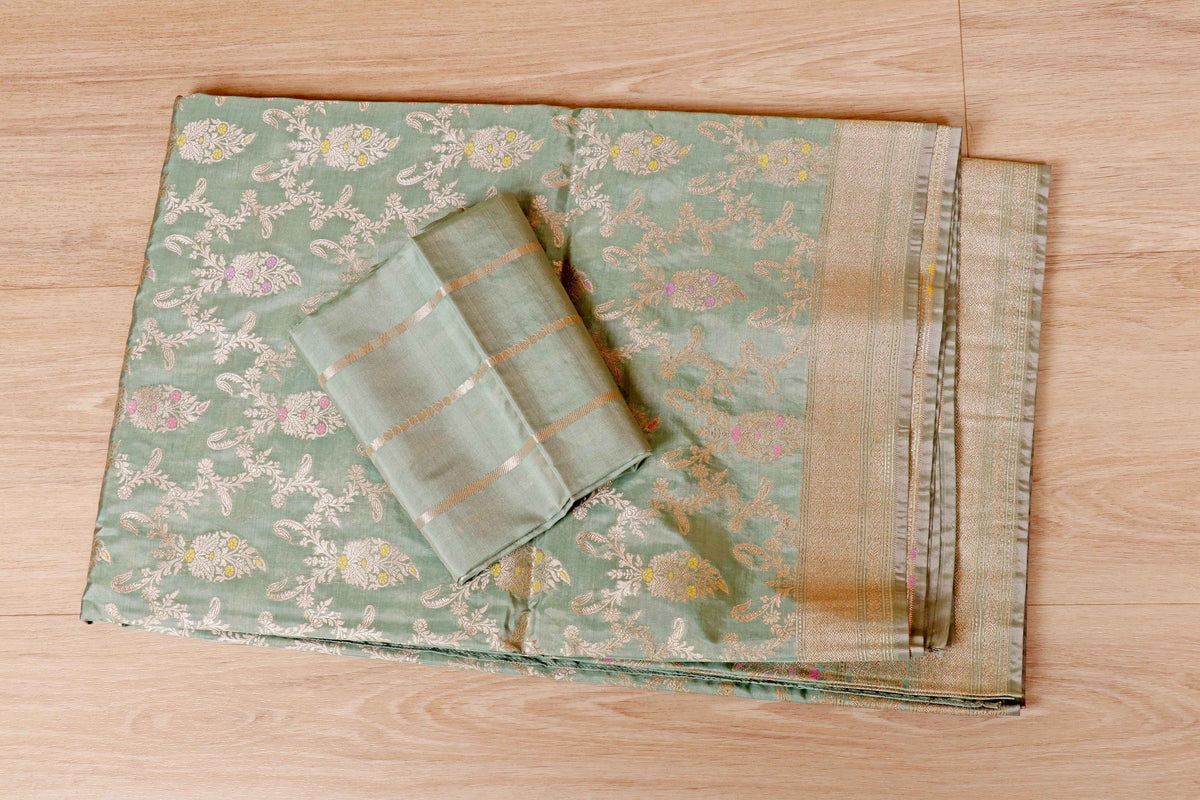 Harit Banaras Silk Saree - 947