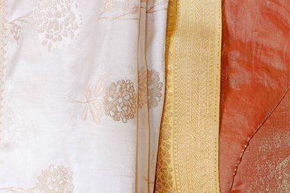 Swarna Shwet Pure Mashru Silk Saree - 949