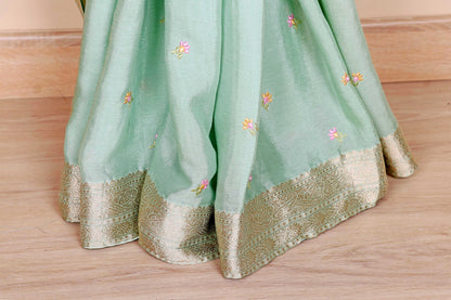 Pista Buti Pure Chiffon Saree - 951