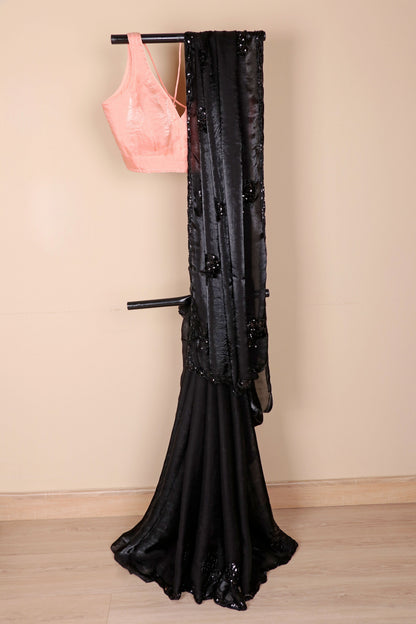Shyam Fendi Silk Beaded Saree - 952