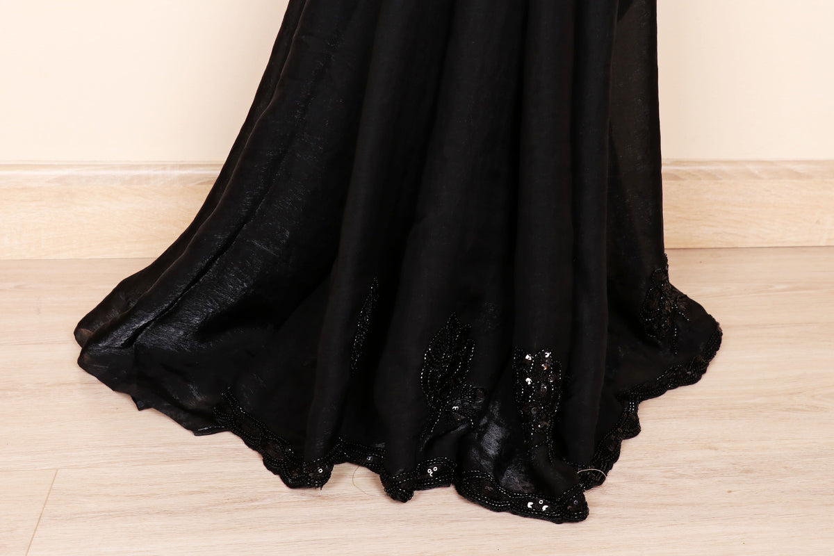 Shyam Fendi Silk Beaded Saree - 952