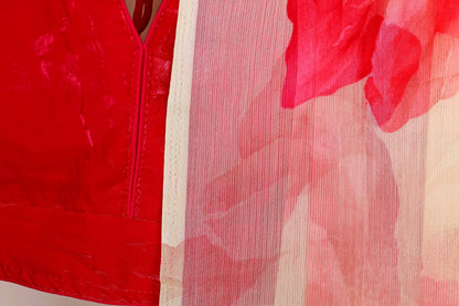 Vasant Poppy Chiffon Saree - 960