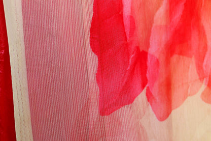 Vasant Poppy Chiffon Saree - 960