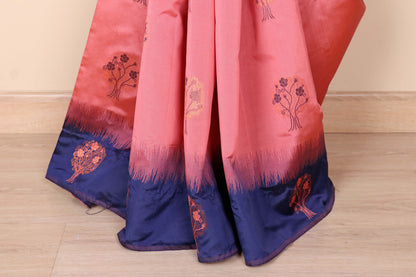 Rose Pink Silk Saree - 964