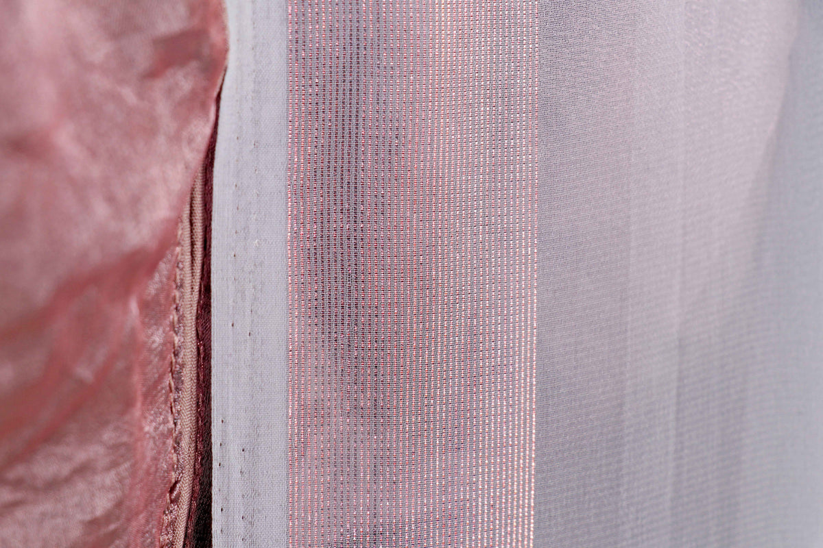 Silver Grey Ombre Pure Diamond Chiffon Saree - 967