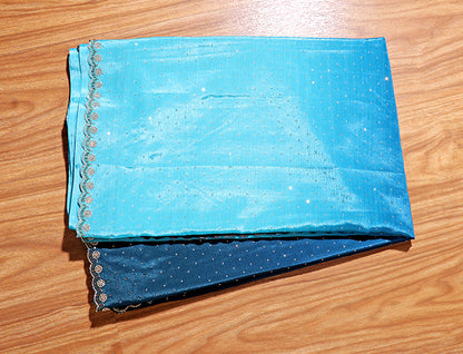 Ombre Sky Silk Saree (NEW-207-R-207)