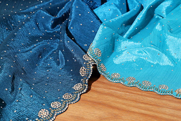 Ombre Sky Silk Saree (NEW-207-R-207)