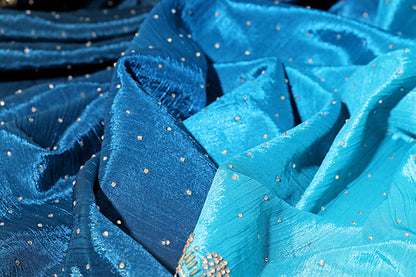 Ombre Sky Silk Saree (NEW-207-R-207)
