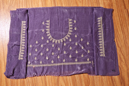 Royal Amethyst Zari Silk Saree (New 210-R-210)