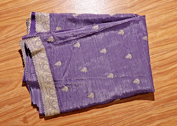 Royal Amethyst Zari Silk Saree (New 210-R-210)