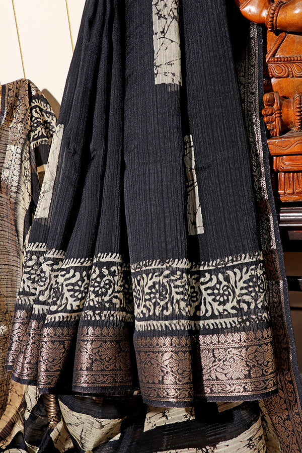 Midnight Temple Saree (New 213-R-213)