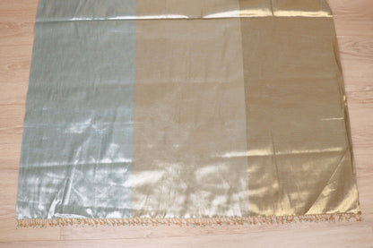 Ice Blue Gold Zari Tissue Silk Saree - 985