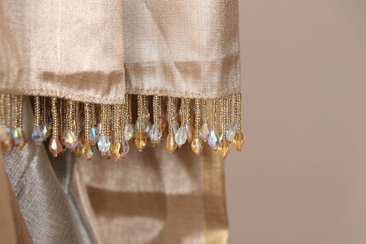 Gold Silver Tissue Silk Saree - 986