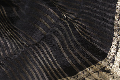 Monochrome Epic Kalamkari Saree (New 221-R-221)