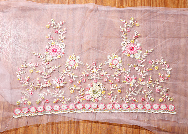 Blush Meadow Net Saree (New 226-R-225)