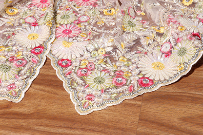 Blush Meadow Net Saree (New 226-R-225)