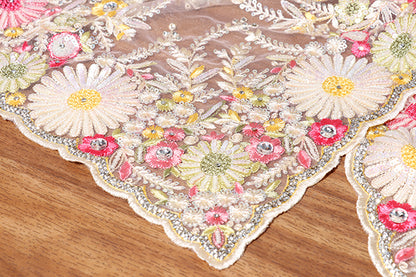 Blush Meadow Net Saree (New 226-R-225)