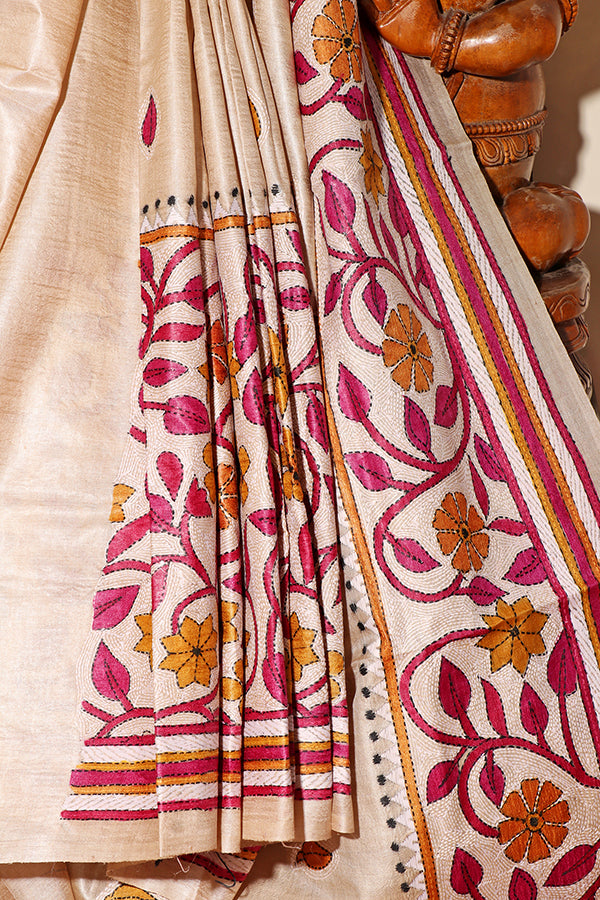 Shonaar Katha Tussar Silk Saree (New 232-R-231)