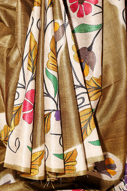 Banlata Bloom Pure Tussar Silk (New 233-R-232)