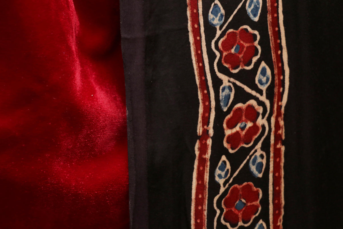 Shyamal Ajrakh Saree - 784