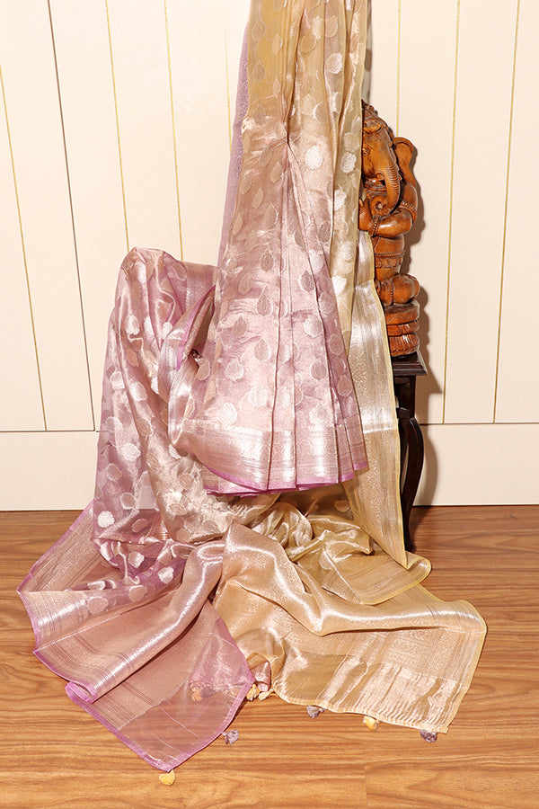 Gulnoor Banarasi Tissue Organza Saree (New 236-R-235)