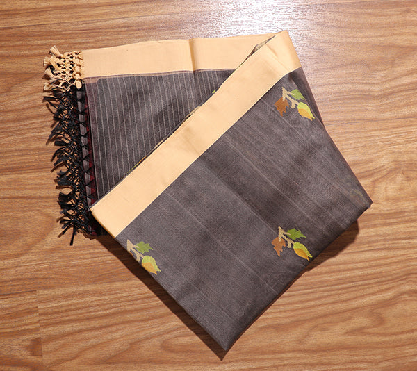 Koyla Gulmohar Jamdani Saree (New 239-R-238)