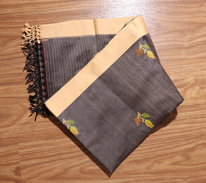 Koyla Gulmohar Jamdani Saree (New 239-R-238)