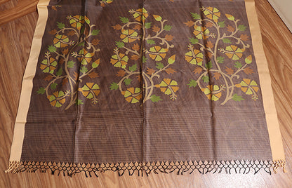Koyla Gulmohar Jamdani Saree (New 239-R-238)