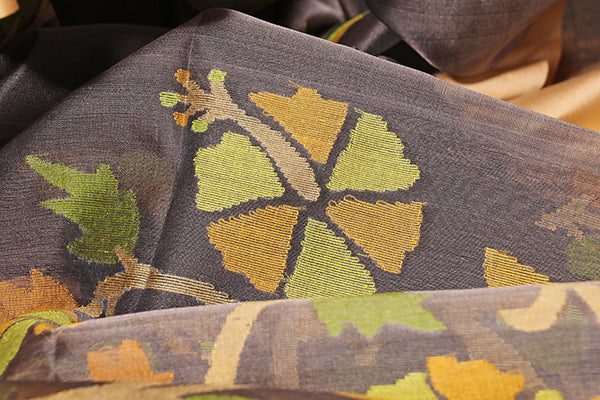 Koyla Gulmohar Jamdani Saree (New 239-R-238)