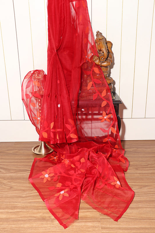 Lalparul Jamdani Saree (New 241-R-240)