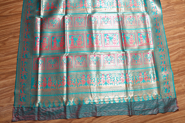 Rani Rupkatha Baluchari Saree (New 243-R-242)