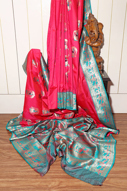 Rani Rupkatha Baluchari Saree (New 243-R-242)