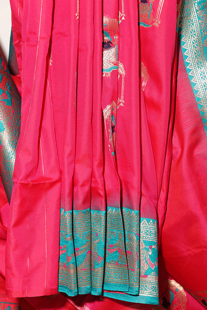 Rani Rupkatha Baluchari Saree (New 243-R-242)