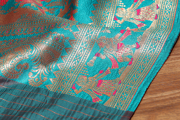 Rani Rupkatha Baluchari Saree (New 243-R-242)