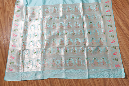 Nilpadma Baluchari Saree (New 244-R-243)