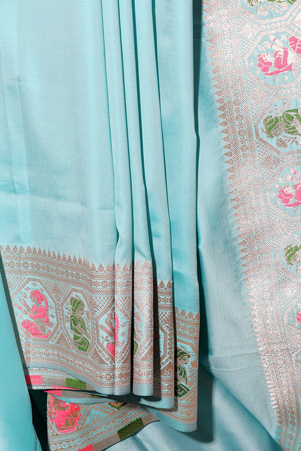 Nilpadma Baluchari Saree (New 244-R-243)