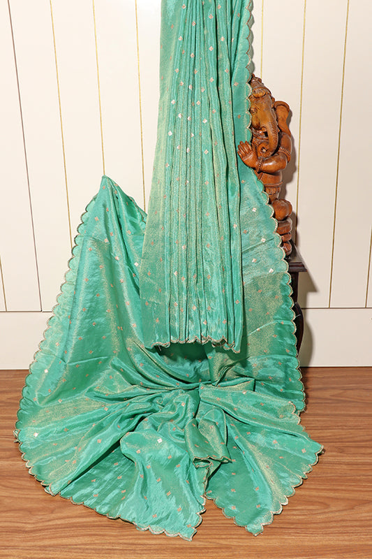 Sitara Buti Satin Saree (New 256-R-255)