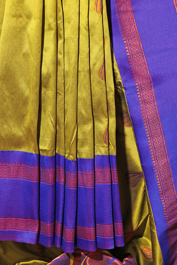 Divine Radiance Paithani with Ganapati Pallu  (New 267-R-262)