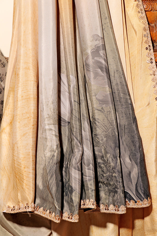 Mystic Forest Satin Silk Saree (New 288-R-283)