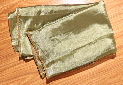 Olive Luster Shimmer Saree (New 312-R-307)