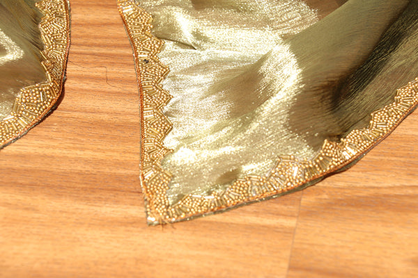 Olive Luster Shimmer Saree (New 312-R-307)